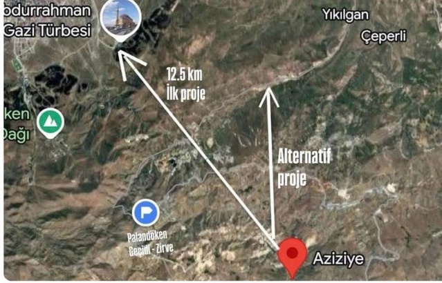 Tekman'a Palandöken Tüneli için ilk teknik adım Aziziye-Yıkılgan'da atıldı