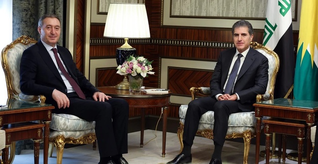 IKBY Başkanı Barzani, Erbil'de Bakırhan ile görüşüp barış sürecine desteğini yineledi