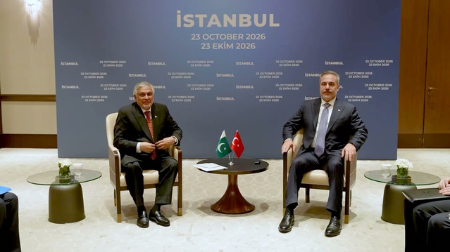 Fidan, İstanbul'da Pakistanlı mevkidaşı Dar ile R4+E3 kapsamında görüştü