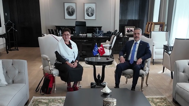 AKPM Başkanı Bayr, Dışişleri Bakanı Fidan tarafından kabul edildi