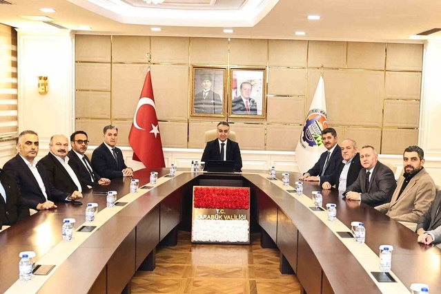 KTSO'nun yeni yönetimi, Karabük Valisi Çağatay'ı makamında ziyaret etti