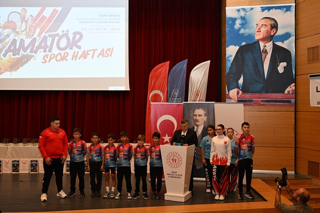 Sinop'ta Amatör Spor Haftası'nda 'Sporun Enleri' ödül töreni düzenlendi
