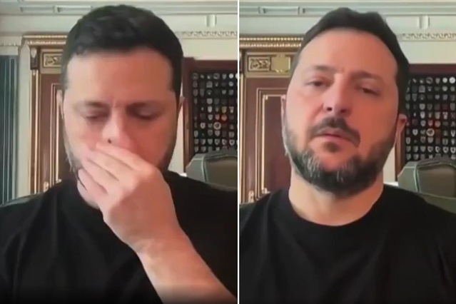 Zelenski'nin canlı yayındaki hareketi kafaları karıştırdı