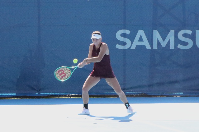 Ayla Aksu Kahraman, Samsun Open'da Arango'yu 6-3 ve 6-2 yenerek son 16'ya yükseldi.