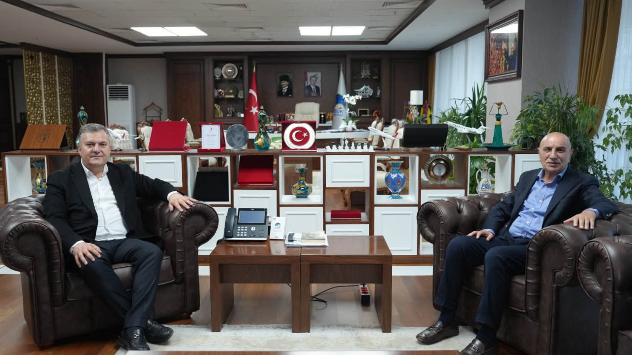 Turgut Altınok’tan Çubuk Belediye Başkanı Baki Demirbaş’a ziyaret