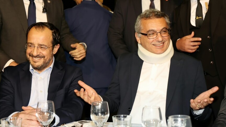 KKTC Cumhurbaşkanı Erhürman ile GKRY lideri Hristodulidis, Pile'deki festivale katıldı