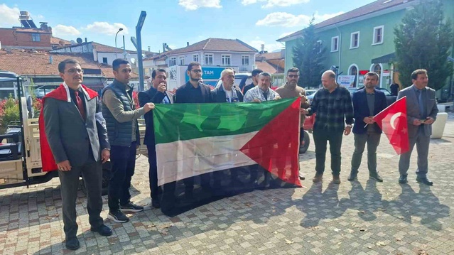Kütahya Hisarcık'ta EDEP, Gazze için dua programı düzenledi, ateşkes çağrısı yaptı.