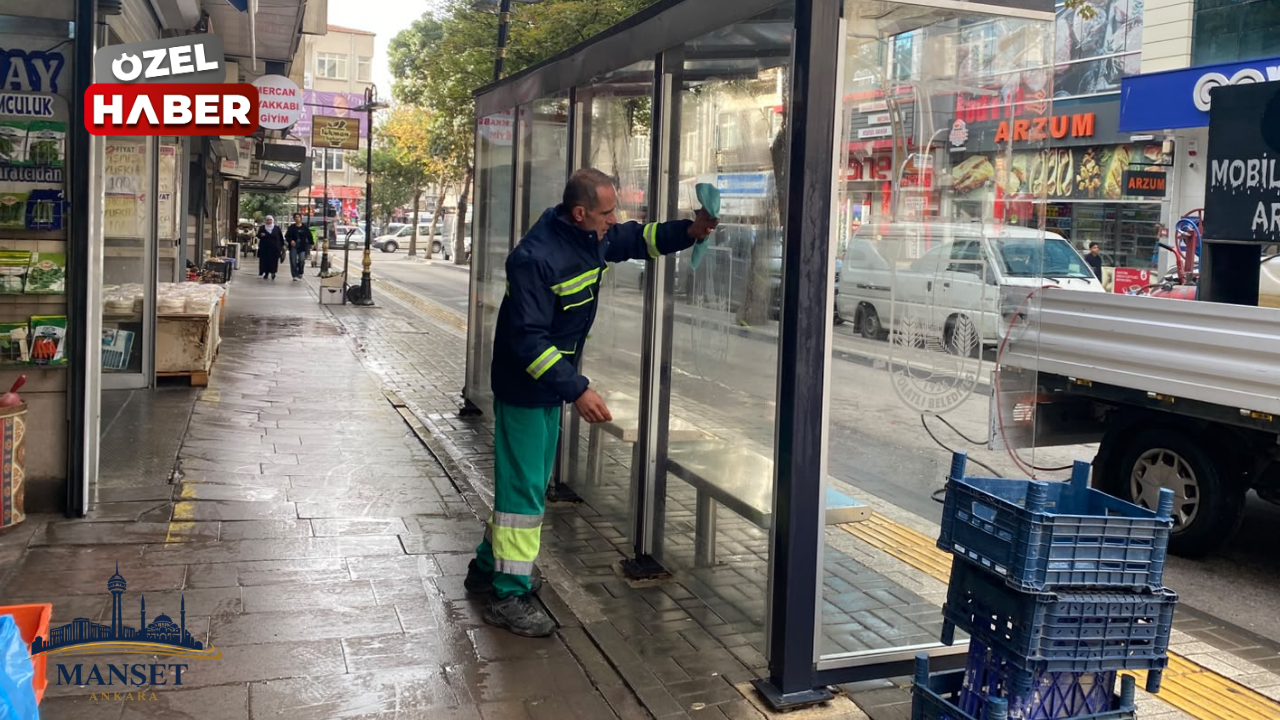 Polatlı’da temizlik ekiplerinden yoğun mesai