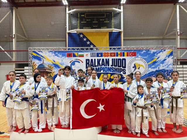 Judocu Muhammed Emir Büyükkuşcular, U12 Balkan Şampiyonası'nda bronz madalya kazandı