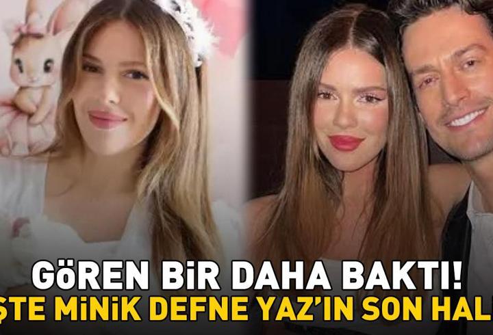Merve Dinçkol - Feyyaz Şerifoğlu çiftinin minik kızları Defne Yaz'a bakın! İşte son hali...