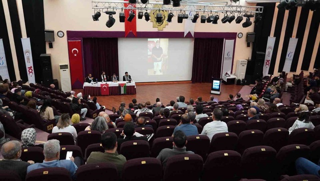 Aksa Tufanı'nın yıl dönümünde 9 ilde eş zamanlı Gazze paneli MCBÜ'de yapıldı