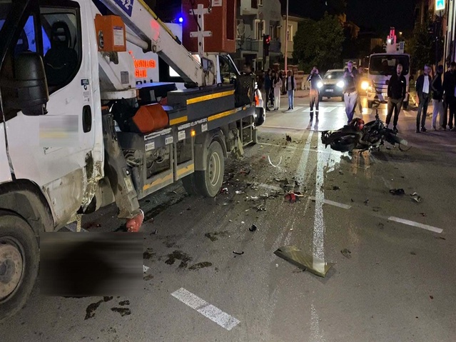 Bursa İnegöl'de vinçle çarpışan motosikletteki Mustafa Can Öztürk 5 gün sonra öldü