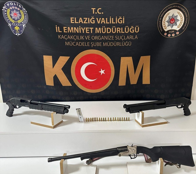 Elazığ'da 20 günde 70 firari hükümlü yakalandı, 19 tabanca ve 22 tüfek ele geçirildi