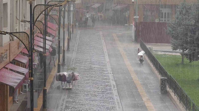 Sivas'ta sağanak bazı köylerde hasara yol açtı, Kangal'da mesire alanını su bastı.