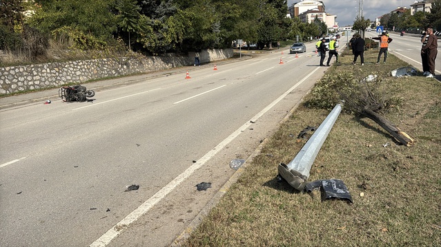 Karabük Safranbolu'da yaya geçidinde elektrikli bisiklet sürücüsü hayatını kaybetti