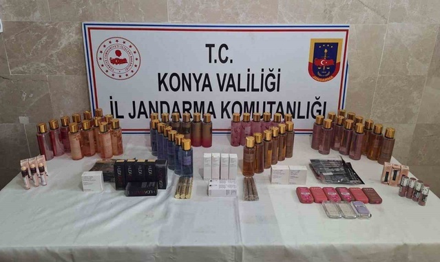 Konya'da jandarma eylül ayı operasyonlarında 915 bin liralık kaçak ürün ele geçirdi