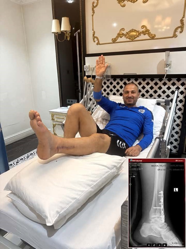 Tomarza Belediyesporlu futbolcu Şükrü Pekel sakatlandı, 6 ay sahalardan uzak kalacak