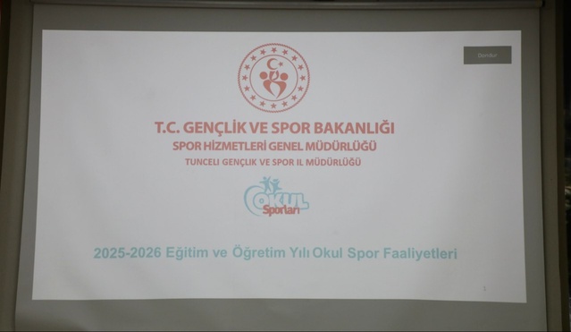 Tunceli'de okul sporlarında öğrenci katılımını artırma yolları görüşüldü