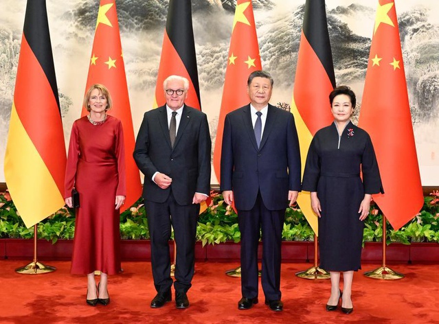Çin Cumhurbaşkanı Xi, Almanya Cumhurbaşkanı Steinmeier ile Beijing'de görüştü