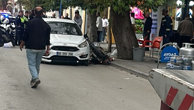 Polatlı'da ters yönde gelen motosikletli ağır yaralandı, otomobil sürücüsü gözaltında