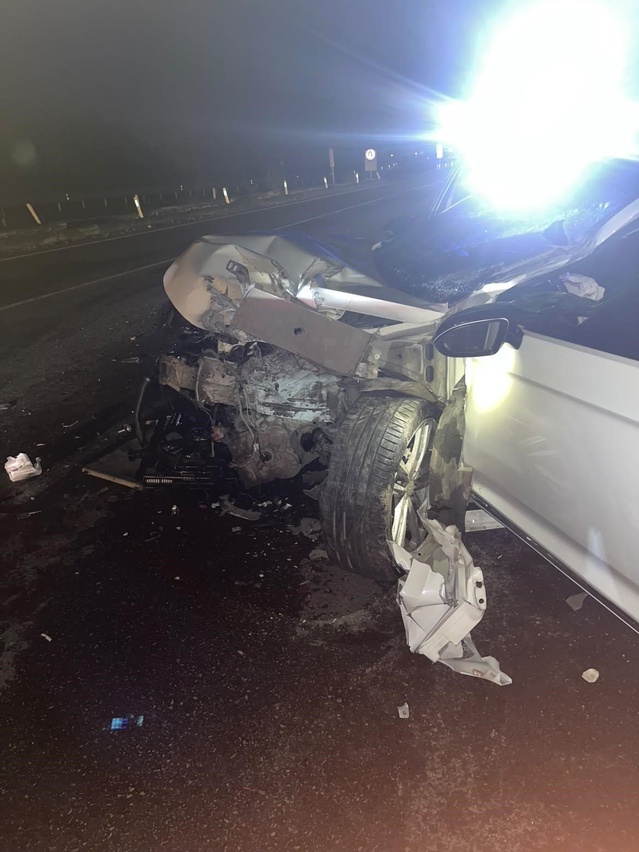 Siirt Baykan'da arkadan çarpışan otomobillerde 20 yaşındaki genç ağır yaralandı