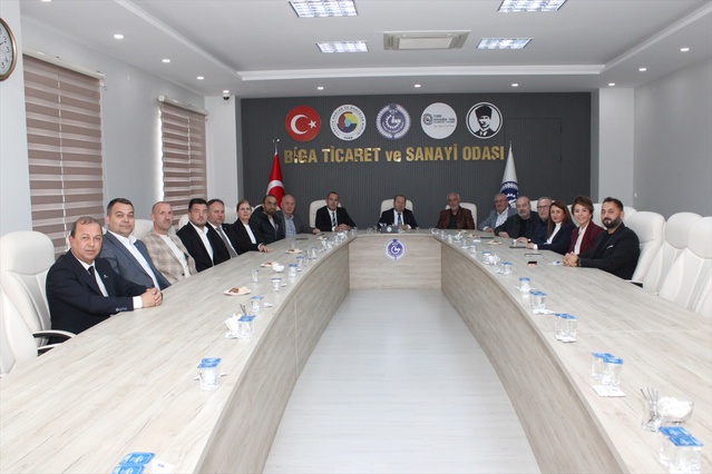 Biga OSB heyeti Biga TSO'yu ziyaret etti, bakanlık ziyareti için karar alındı