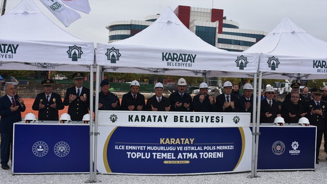 Konya Karatay'da emniyet ve polis merkezi için 236 milyon TL'lik yatırımın temeli atıldı