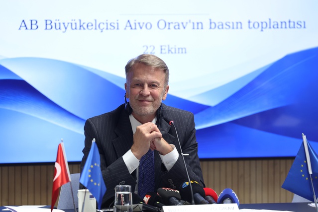 AB elçisi Orav, Türkiye-AB ticaretinin geçen yıl 218 milyar euro olduğunu söyledi