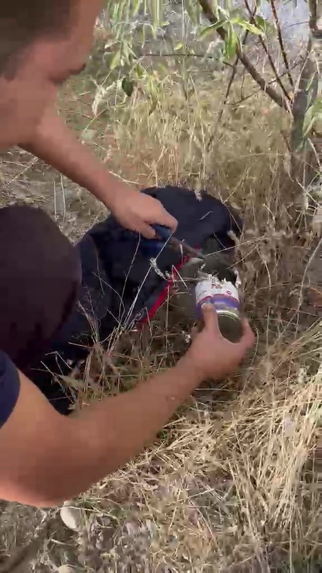 Kayseri'de kafası konserve kutusuna sıkışan kedi itfaiye ekiplerince kurtarıldı