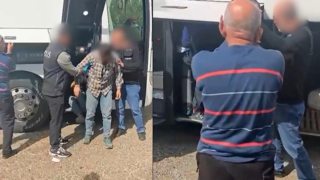 Sivas'ta son 1 aydaki göçmen operasyonlarında 57 yabancı ve 8 organizatör yakalandı