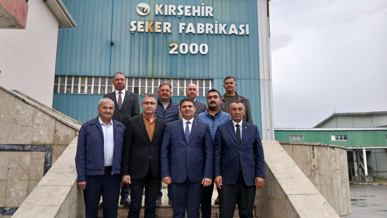 Şereflikoçhisar heyetinden Kırşehir Şeker Fabrikası’na ziyaret
