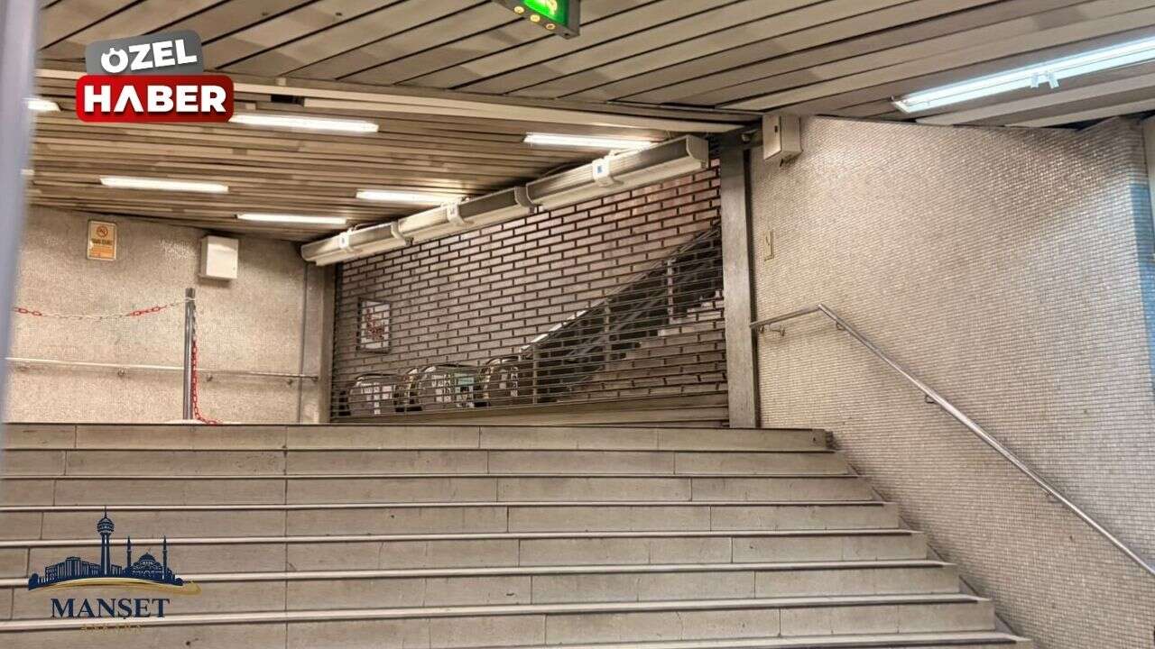 Kızılay metro altında bazı çıkışlar kapatıldı