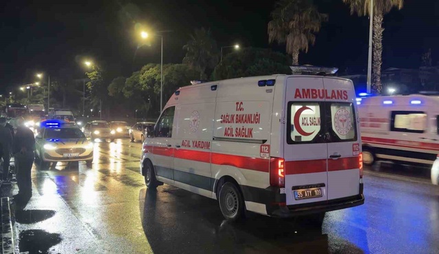 Samsun İlkadım'da yolun karşısına geçmek isteyen yayayı SUV çarptı, yaya yaralandı.