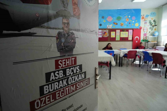 Şehit Burak Özkan’ın adı özel eğitim sınıfında yaşatılacak