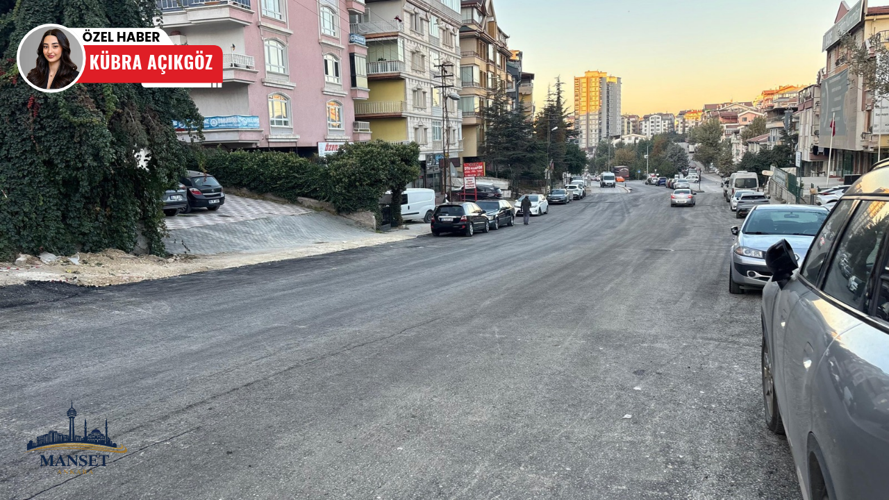 Keçiören’de 1,5 yıllık çalışmanın ardından yolun bir bölümü asfaltlandı