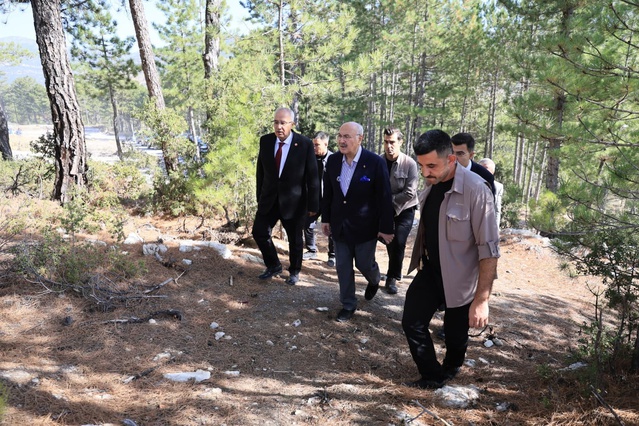 Vali Köşger Çameli'de millet bahçesi ve 10 cihazlı diyaliz merkezini inceledi