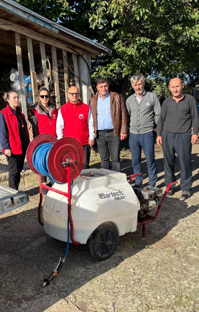 Samsun 19 Mayıs'ta kahverengi kokarca için Beylik Mahallesi'ne destek sağlandı