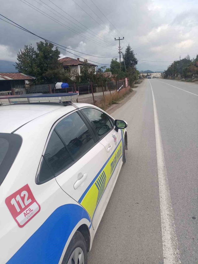 Bolu Mudurnu'da kazalar artınca yenilenen yolda 50 km/s hız denetimi başladı