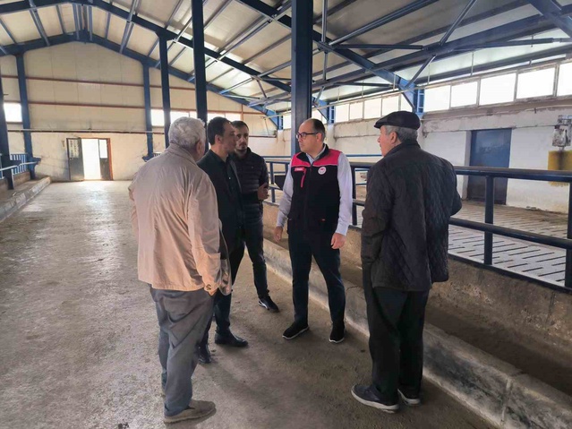 Bayburt'ta 240 büyükbaş kapasiteli işletmeden İl Tarım ve Orman Müdürü bilgi aldı