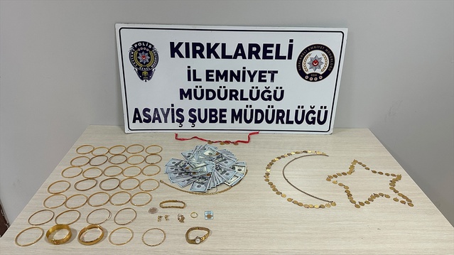Kırklareli'nde polis taklidi yapan şüpheli, 6 milyon liralık ziynetle tutuklandı