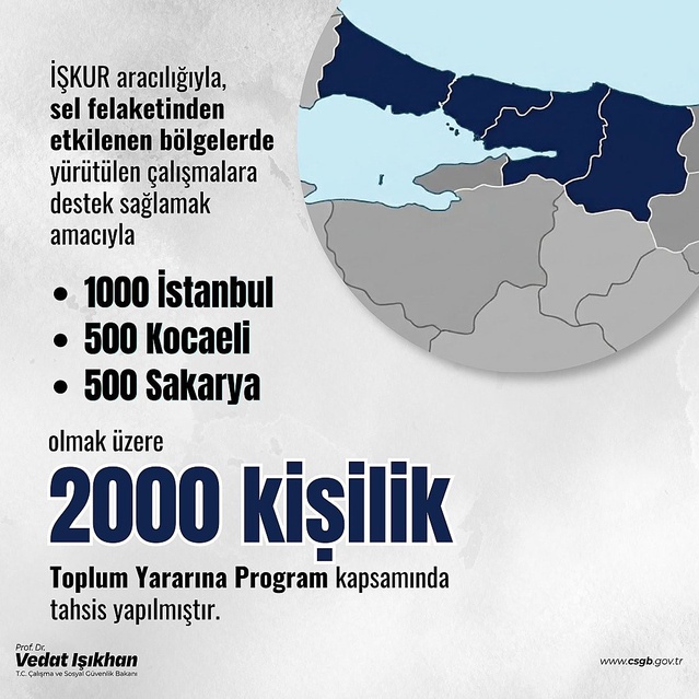 Bakan Işıkhan Marmara selinde 2 bin kişilik TYP kontenjanı tahsis edildiğini açıkladı