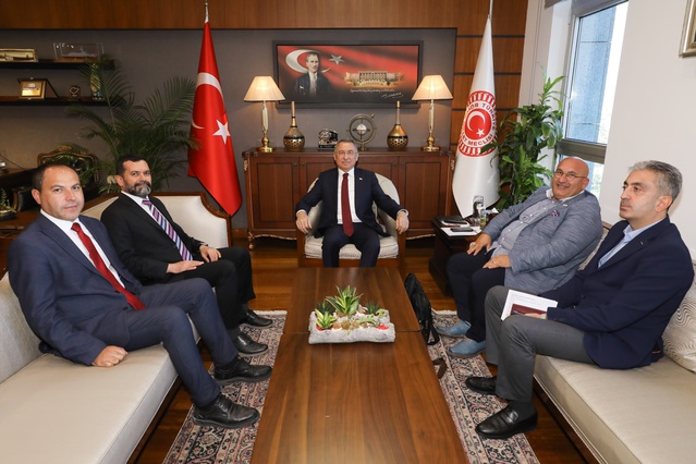 TİGAD, Türkiye Gazeteciler Birliği projesini Fuat Oktay'a sundu