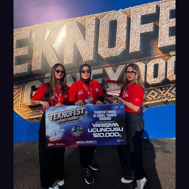 BAÜN'lü Karnas Takımı TEKNOFEST 2026'da ana sahne tasarımı kategorisinde üçüncü oldu