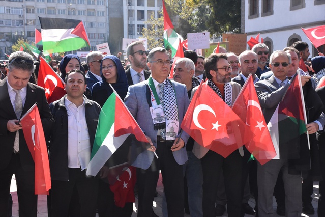 Afyonkarahisar'da "Gazze'ye Destek Yürüyüşü" yapıldı
