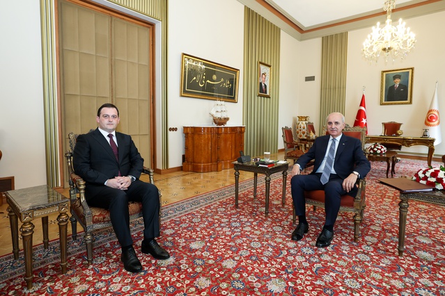 Kurtulmuş, Kuzey Makedonya Devlet Bakanı Zeynula'yı kabul edip tebrik etti