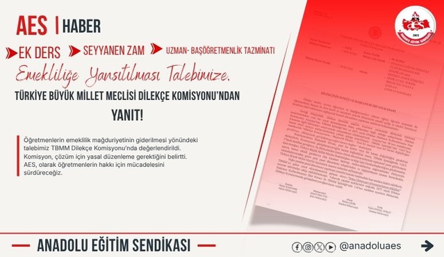AES'in emeklilik talebine TBMM komisyonundan yeni yasal düzenleme yanıtı geldi