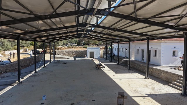 Bodrum Pınarlıbelen'de pazar yeri ve sosyal alan projesinde işlerin yüzde 90'ı bitti