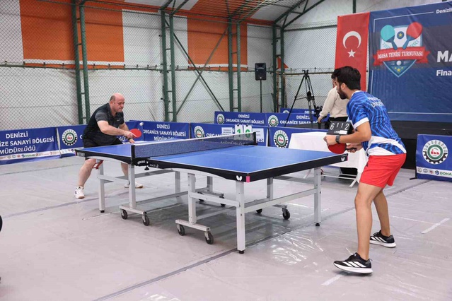 Denizli OSB masa tenisi turnuvasında Ana Tablo şampiyonu Bahar Tekstil oldu