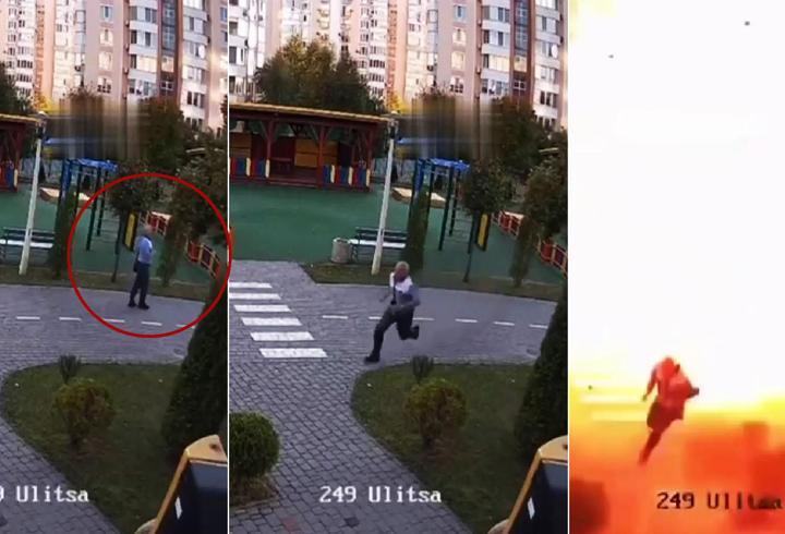 İHA tam o anda isabet etti! Ölümden saniyelerle kurtuldu!