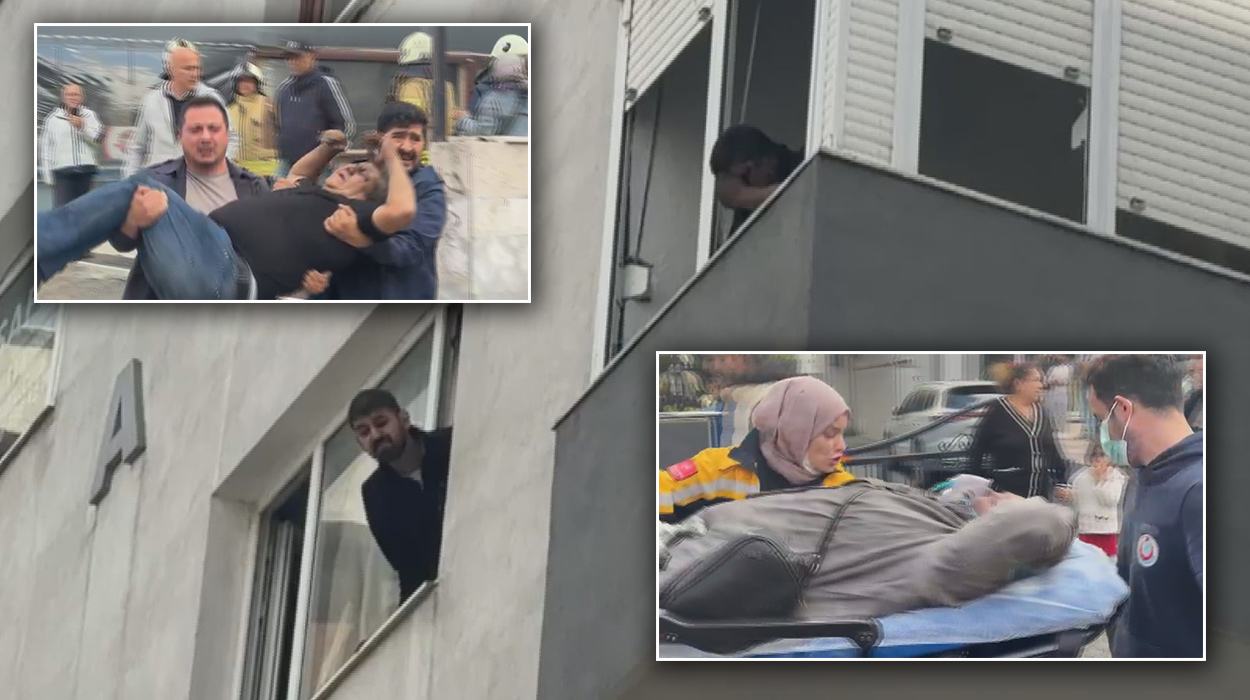 Kadıköy'de can pazarı. 8 katlı binada yangın çıktı